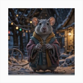 Wizard Rat Canvas Print