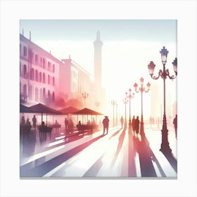 Street Scene In Venice Canvas Print