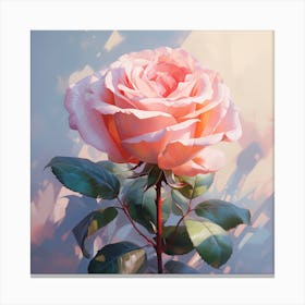 Pink Rose 1 Canvas Print