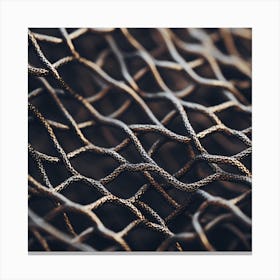 Close Up Of A Wire Mesh Canvas Print