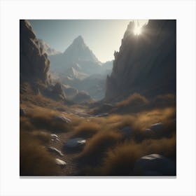 Mountain Landscape 35 Canvas Print