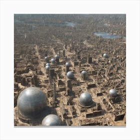 Futuristic Cityscape 36 Canvas Print