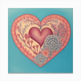 Beautiful Heart Original Luxury Canvas Print