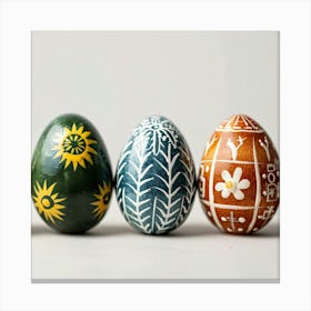 Painted Easter Eggs Canvas Print