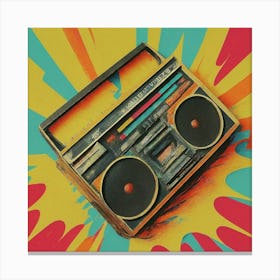 Boombox Canvas Print