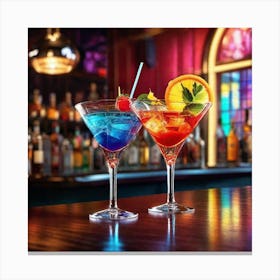 Cocktail Bar 1 Canvas Print