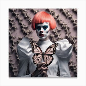 Clown Butterfly Couture 1 Canvas Print