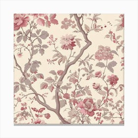 Floral Wallpaper 4 Canvas Print