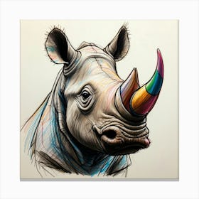 Rhino 10 Canvas Print