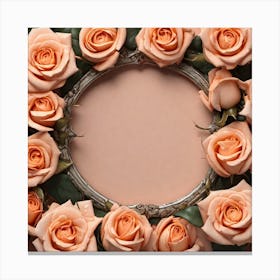Frame Of Roses 9 Canvas Print