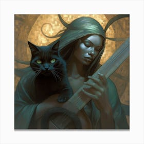 Black Cat Canvas Print