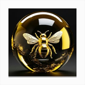 Bee Crystal Ball 3 Canvas Print