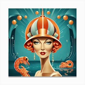 Woman In A Hat Canvas Print