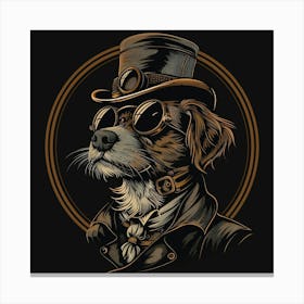 Steampunk Dog 34 Canvas Print
