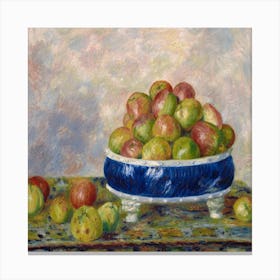 Apples In A Dish (1883), Pierre Auguste Renoirt Canvas Print