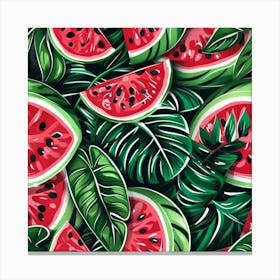 Watermelon Slices (8) Canvas Print