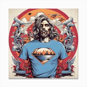 Superman t-shirt Canvas Print