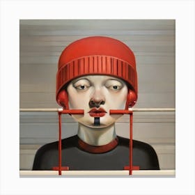 'The Girl With The Red Hat' Canvas Print