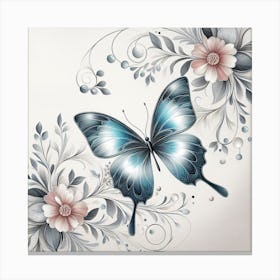 Decorative Art Butterfly I Canvas Print