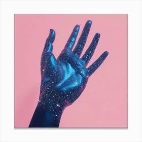 Hand With Stars Canvas Print