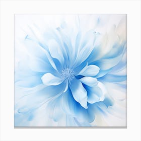 Abstract Blue Flower Background Canvas Print