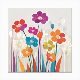 Colorful Flowers 5 Canvas Print