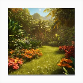 Tropical Garden Canvas Print