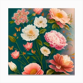 Peonies Canvas Print