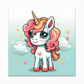 Cute Unicorn 99 Canvas Print