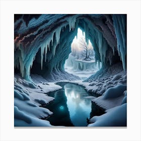 Ice Cave 1 Canvas Print