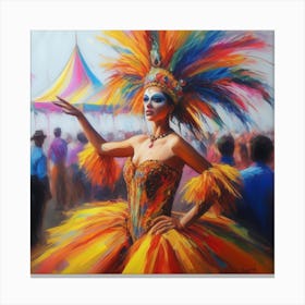 Carnival Dancer Canvas Print