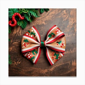 Christmas Bow 2 Canvas Print