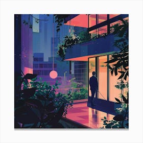 City At Night Canvas Print