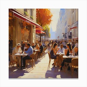 Paris Cafes Canvas Print