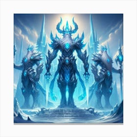 Three Ice Warriors 1 Canvas Print