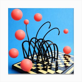 Abstract Chess Game Canvas Print