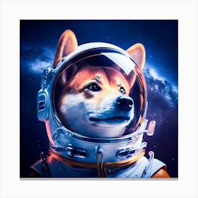 Space Dog Canvas Print