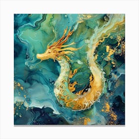 Gold Dragon Canvas Print