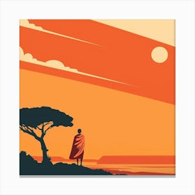 Sunset In Kenya 1 Canvas Print