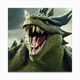 Dragon With Teeth Canvas Print