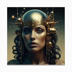 Futuristic Woman Canvas Print