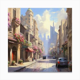 City Street Canvas Print