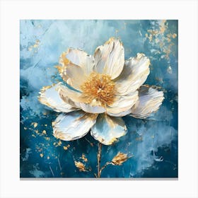 White Peony Canvas Print