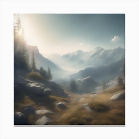 Mountain Landscape 29 Canvas Print