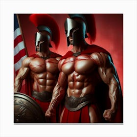 Spartan warriors Canvas Print