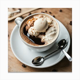 Coffee And Ice Cream 2 Canvas Print