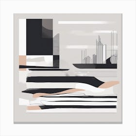 Minimalism Masterpiece, Trace In Man + Fine Gritty Texture + Complementary Pastel Scale + Abstract + (3) Canvas Print