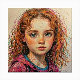 Girl With Red Hair 1 Canvas Print