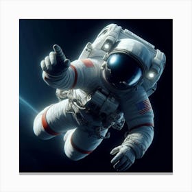 Astronaut In Space 10 Canvas Print