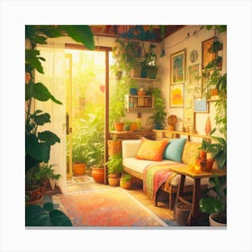 Boho Lounge Canvas Print